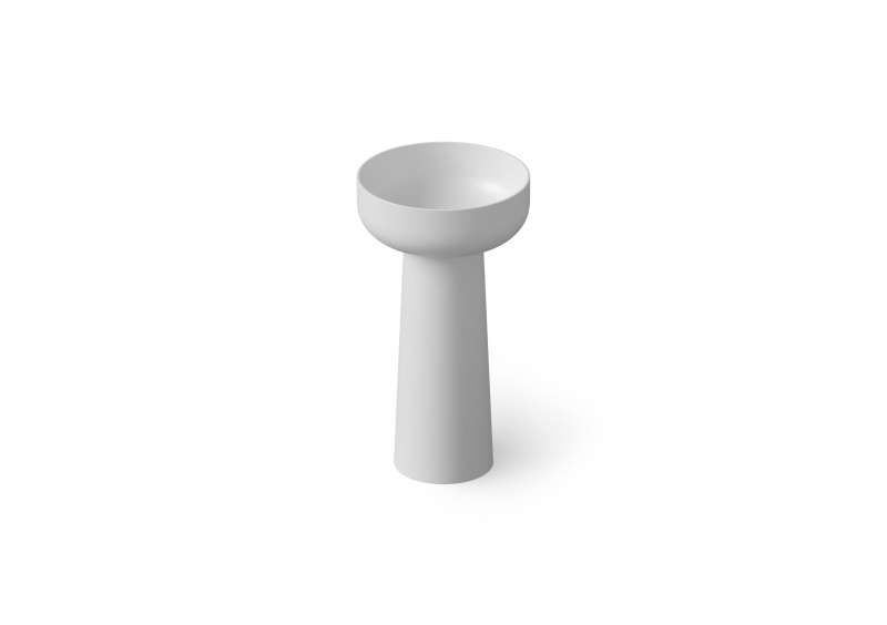 Раковина напольная из композита DEA DESIGN Pedestal Basin DD2027 480 18 480 мм х 480 мм х 880 мм, с донным клапаном, цвет White