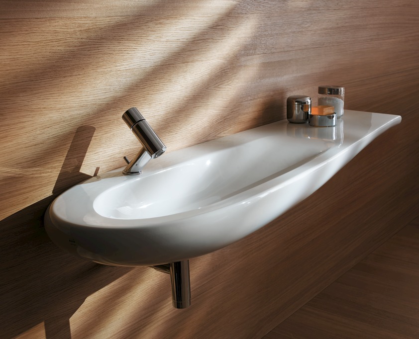 Раковина столешница Laufen IL Bagno Alessi One 814973  120 см полочка справа