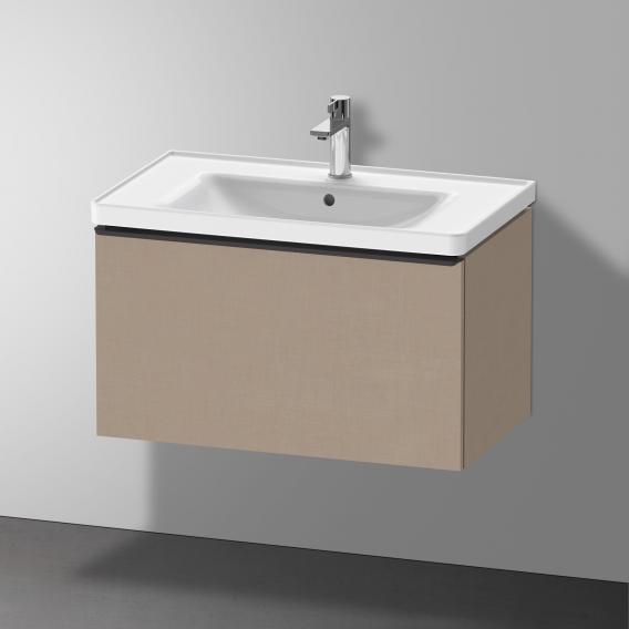 Тумба подвесная под раковину DURAVIT D-Neo  	DE425507575 784 мм х 452 мм, с одним выдвижным ящиком, лён