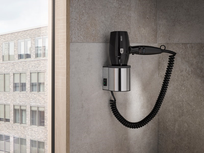 Фен для сушки волос Keuco Plan 14995 010037 хром/темно-серый