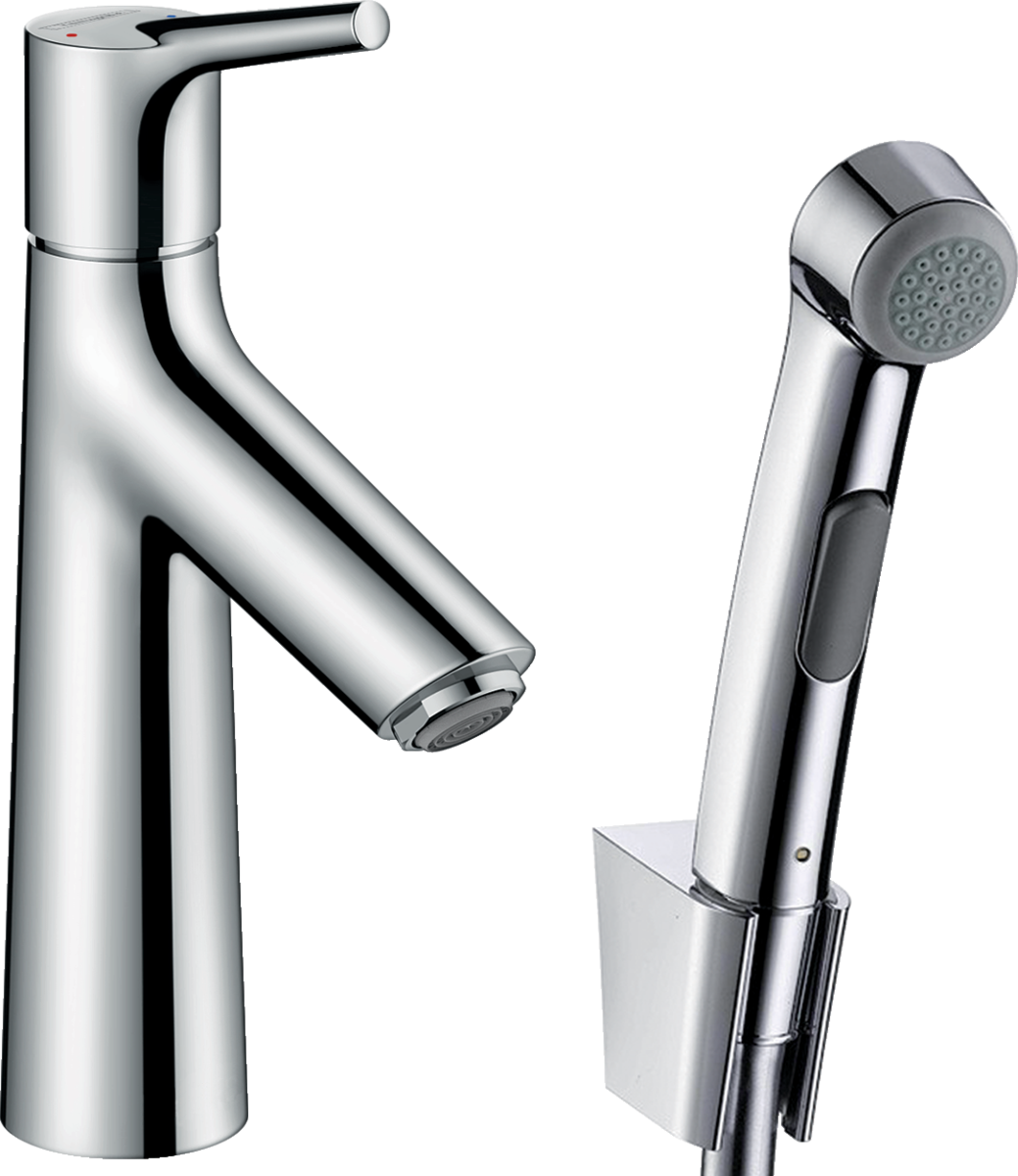 Смеситель для раковины с гигиеническим душем Hansgrohe Talis S 72290000 Хром