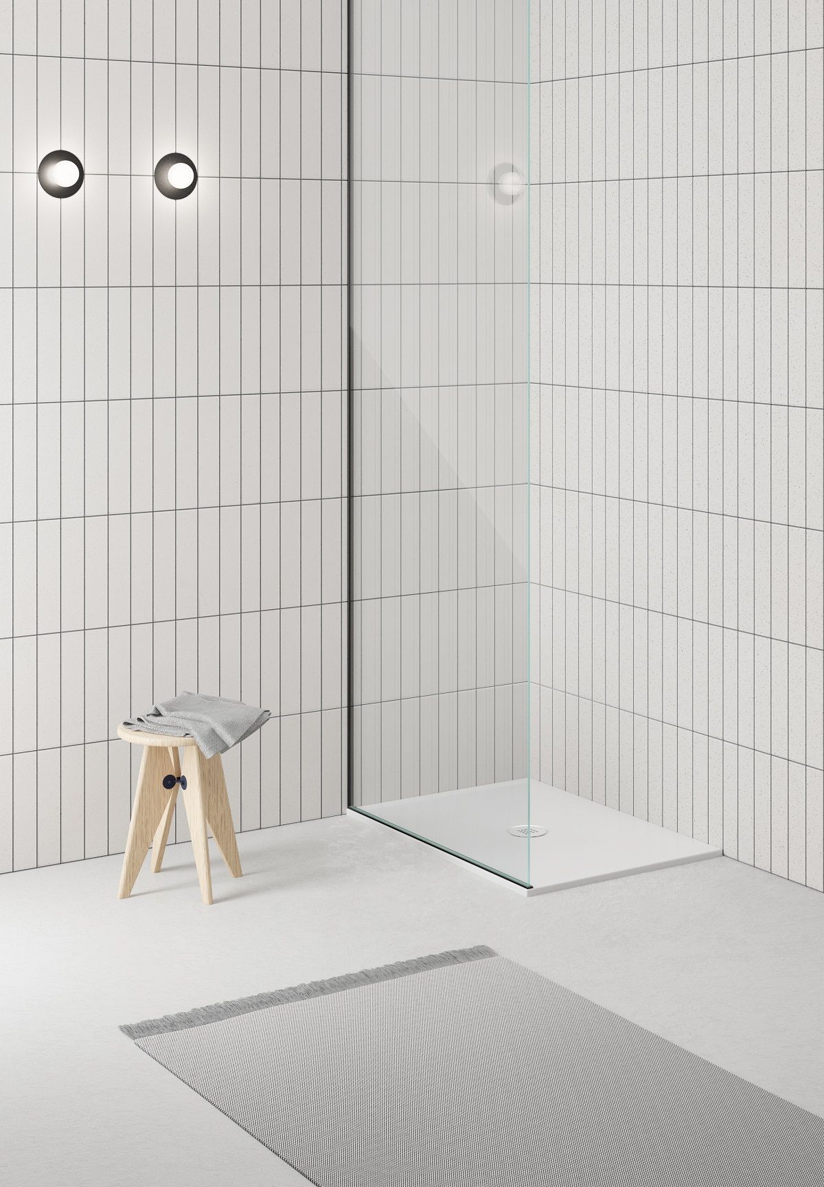 Керамический поддон GSI PURA H2 46180826 800х1800х25 мм, цвет Чёрный матовый Ardesia