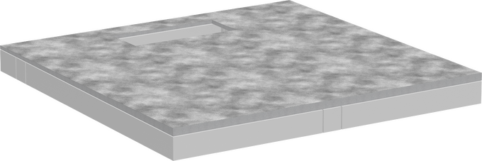 Элемент душевой со скрытой частью HANSGROHE RainDrain Board 56256000 под облицовку плиткой