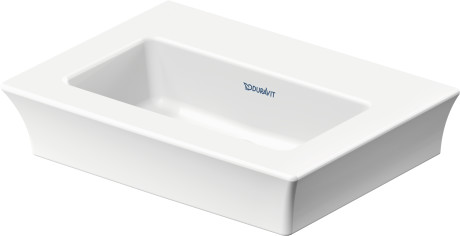 Раковина встраиваемая Duravit White Tulip 0737450070 без отверстия под смеситель, белая