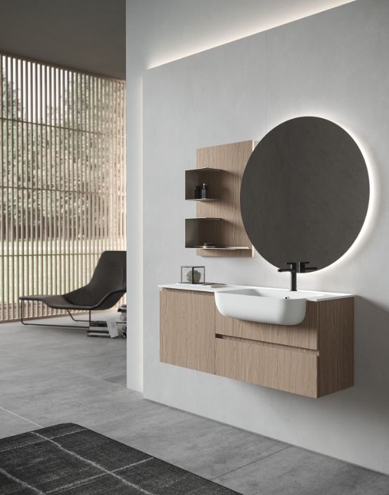 Зеркало круглое с LED подсветкой BMT GALAXY 801424072010/801999000130  700х700х30 мм