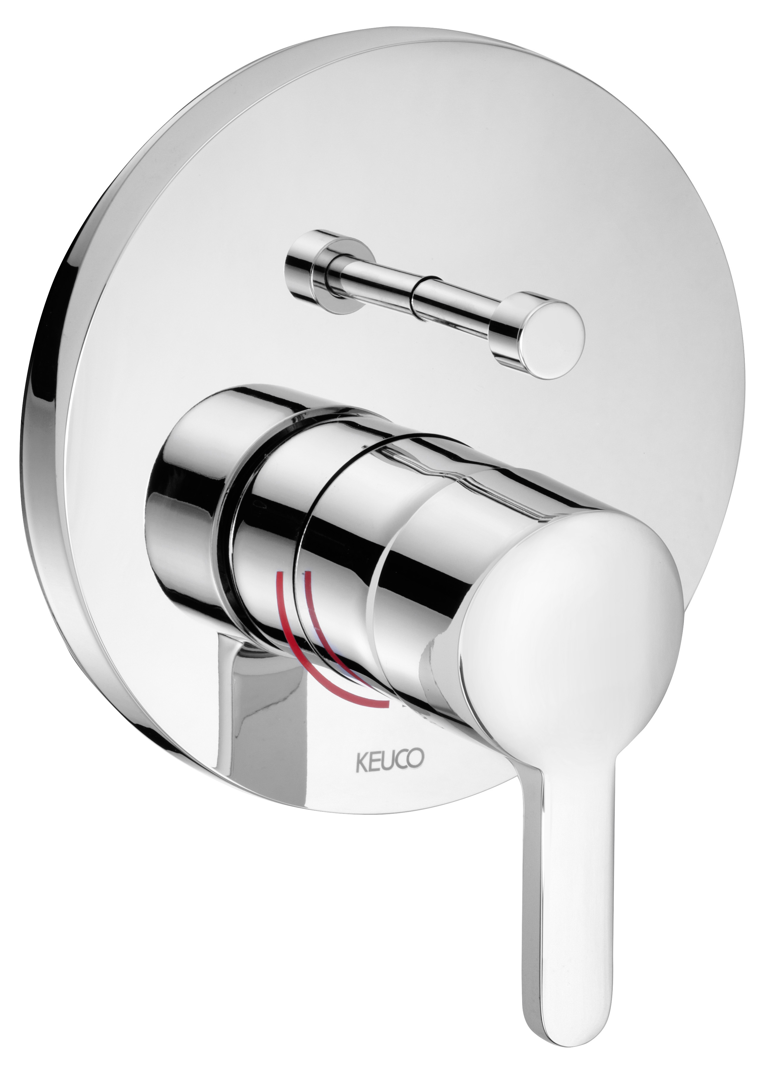 Встраиваемый однорычажный смеситель для ванны Keuco ELEGANCE 51672 хром