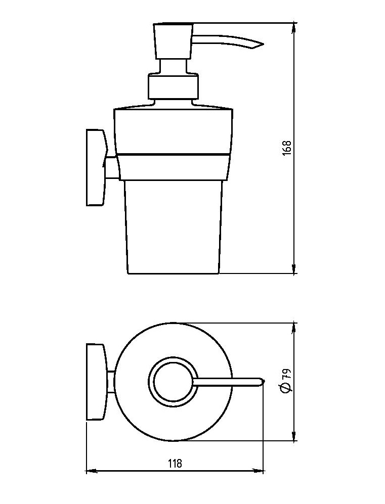 Дозатор для жидкого мыла Novaservis Metalia 11 0155.0 хром