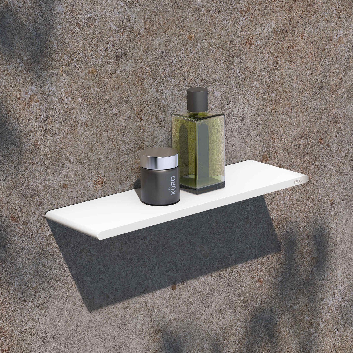 Полочка для душа KEUCO AVENO 14658 510000 с клеевым комплектом, цвет Белый матовый