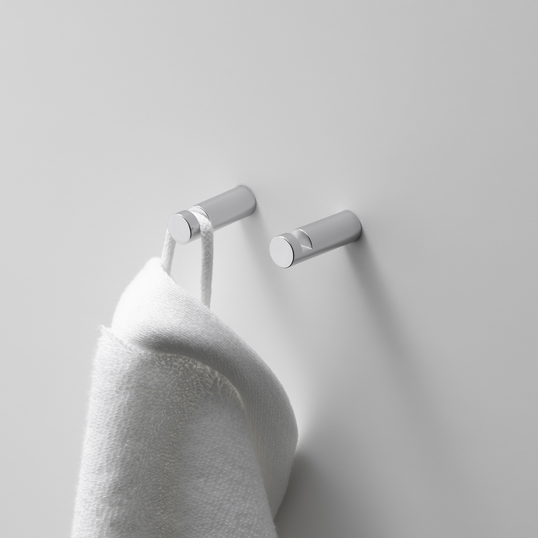 Крючок для халата и полотенца одинарный  DECOR WALTHER  Mikado MK HAK 1   0520176   Ø 1,2 X 3,5 см, латунь, цвет сталь матовая