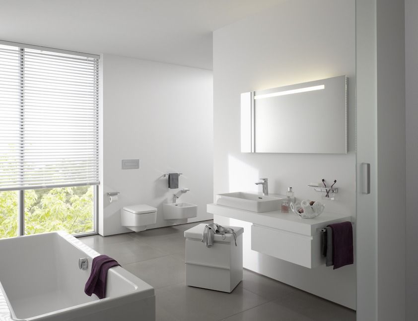 Тумбочка на колесиках с мягким сиденьем  Laufen Case  4.0205.1.075.475.1,  450х515х385 мм, с внутренним ящиком, белый глянцевый.