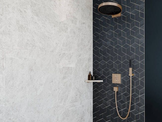 Ручной душ - палочка HANSGROHE Rainfinity 100 1 jet 26867140 c EcoSmart, цвет Шлифованная бронза