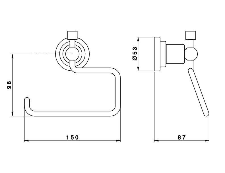 Держатель туалетной бумаги NICOLAZZI ACCESSORI Monte Croce 1492CR27 Хром