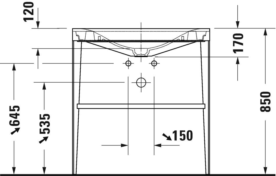 Напольная консоль DURAVIT XViu/C-bonded XV4715OB289 с умывальником Viu, 800 мм х 850 мм, 1 отверстие под смеситель, с полкой, черный матовый/фланелево-серый лак