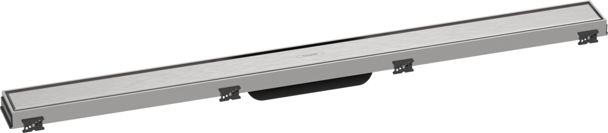 Внешняя часть линейного слива для душа HANSGROHE RainDrain Match 56040800 900 мм, c регулировкой по высоте, полированная сталь