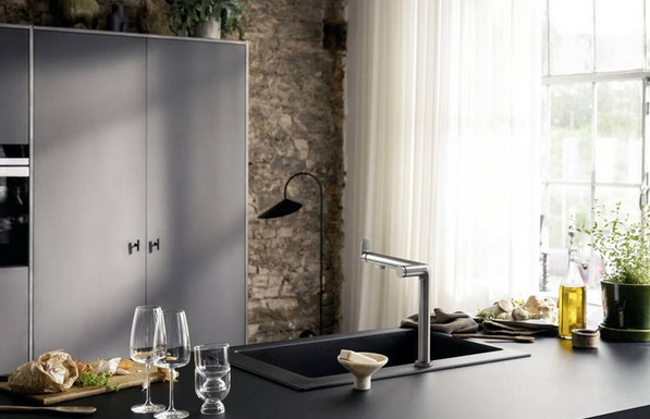 Смеситель для кухни с системой фильтрации 1jet HANSGROHE Aqittura M91 76804000 цвет Хром