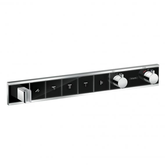 Термостат для душа HANSGROHE RainSelect 15358600 на 5 потребителей, Чёрный/Хром