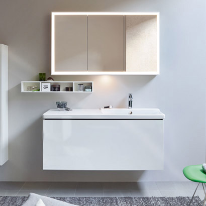 Тумба подвесная под раковину Duravit L-Cube LC614308585 белый глянцевый
