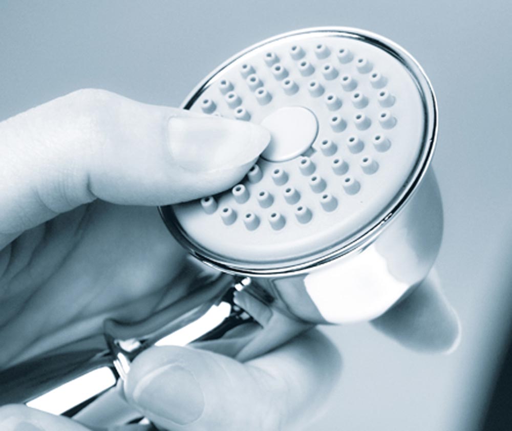 Лейка для душа Bossini Retro Gom моноструя B01510 Хром