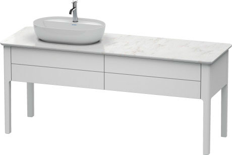 Тумба напольная под столешницу Duravit Luv LU9563L3636 белый