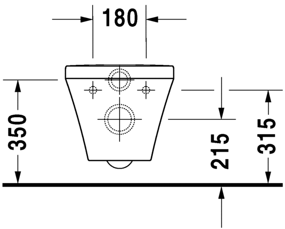 Унитаз подвесной Duravit DuraStyle Rimless 2538092000 с вертикальным смывом, без сидения, безободковый, с покрытием HygieneGlaze, белый 