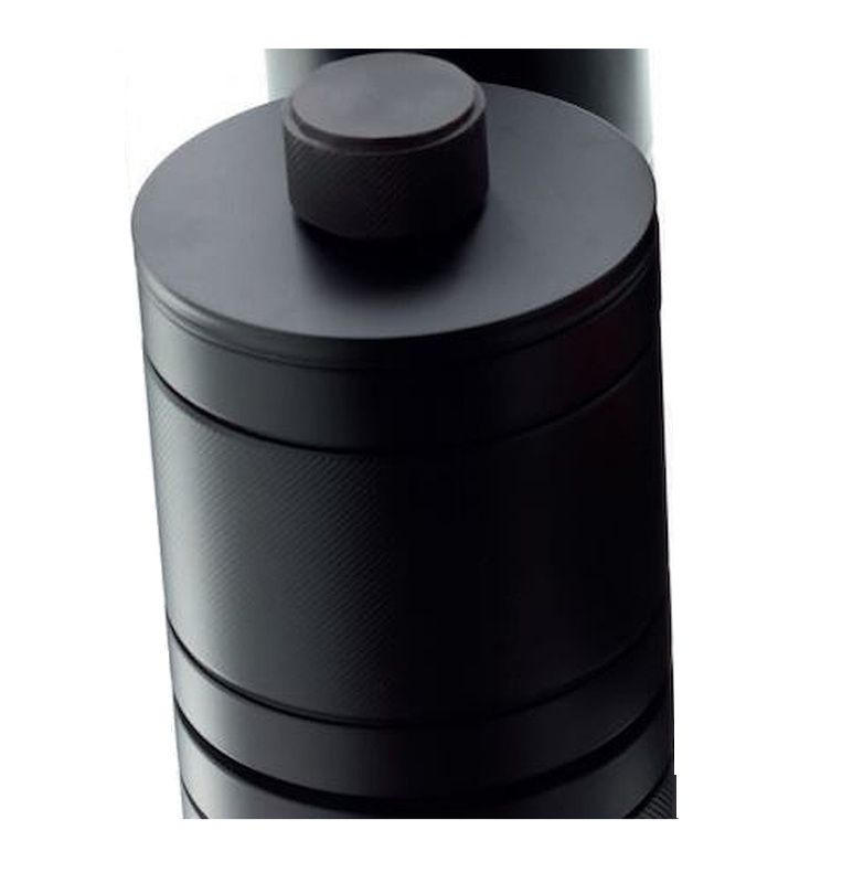 Контейнер с крышкой OFFICINA 01 127 7532 0800 Чёрный матовый