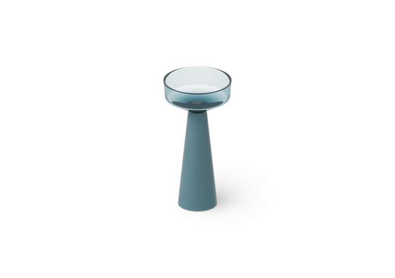 Раковина напольная DEA DESIGN Pedestal Basin DD2018 425 R11 425 мм х 425 мм х 850 мм, с донным клапаном, цвет Dark Blue R11
