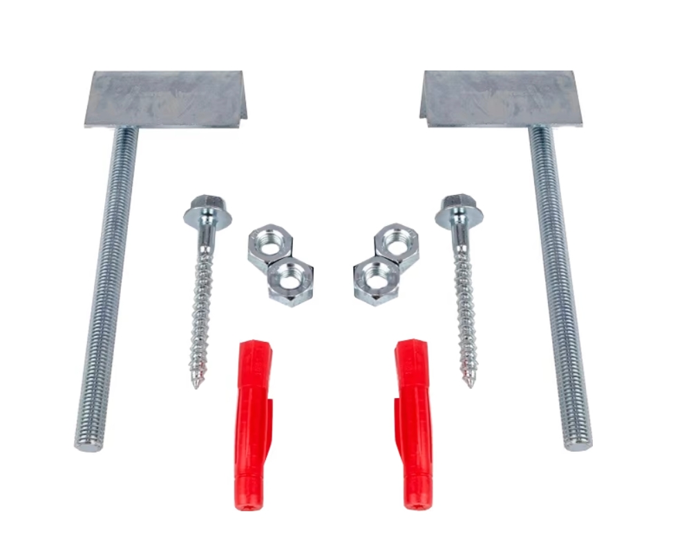 Комплект крепежа TECE Profil 9380300 для установки модуля на стену, серый