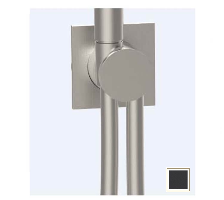 Вывод из стены со шлангом с квадратным основанием ALMAR Modular E192001.MB цвет Чёрный матовый