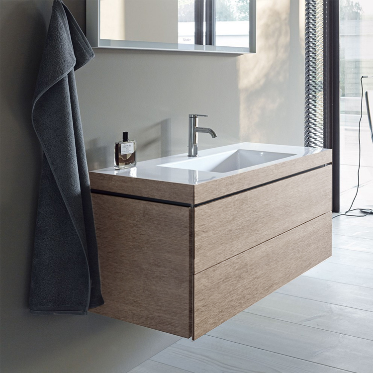 Тумба подвесная с раковиной Duravit L-Cube LC6927N1111 дуб кашемировый