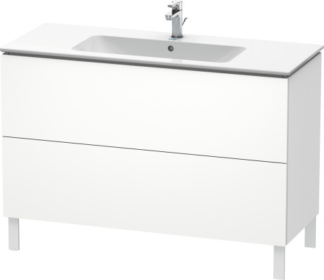 Тумба напольная под раковину Duravit L-Cube LC 6628 18 белый матовый