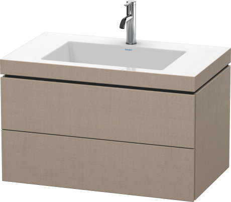 Тумба подвесная с раковиной Duravit L-Cube LC6927O7575 лен