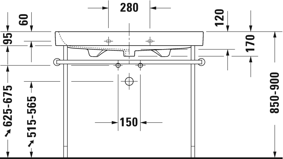 Раковина подвесная Duravit Happy D.2 2318100000 100х50см