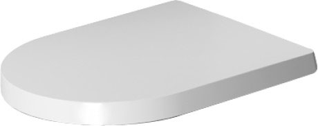 Сиденье для унитаза Duravit ME by Starck 0020012600 без автоматическиого опускания, белое/белое шелковисто - матовое 