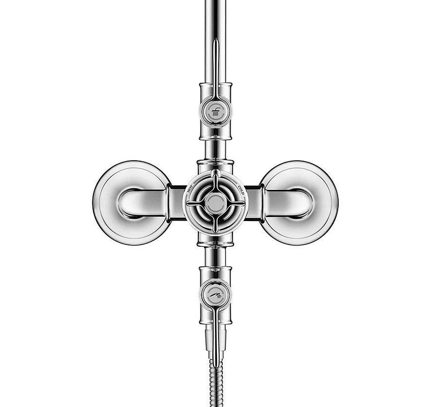Душевая система с термостатом Showerpipe AXOR Montreux 16572000 Хром