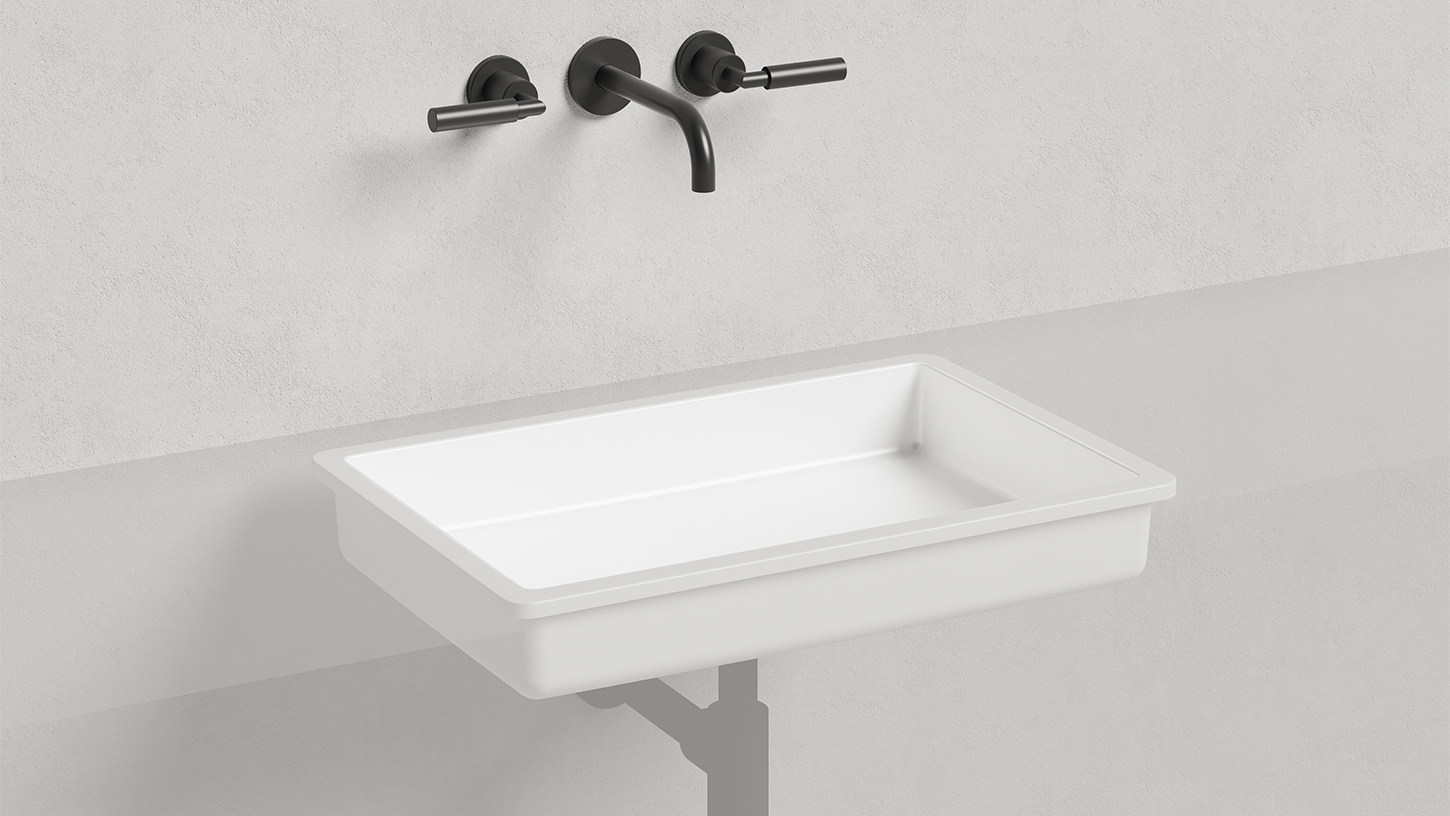 Раковина встраиваемая под столешницу прямоугольная SALINI MAREA 14 1802214M 600х400х128мм, S-Stone, без донного клапана, цвет Белый матовый