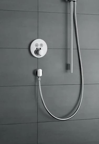 Шланговое подсоединение HANSGROHE Fixfit E 27505000 с клапаном обратного тока и шарнирным соединением, цвет Хром