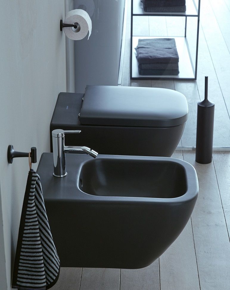 Подвесной унитаз Duravit Happy D.2 2222098900 54 см антрацит