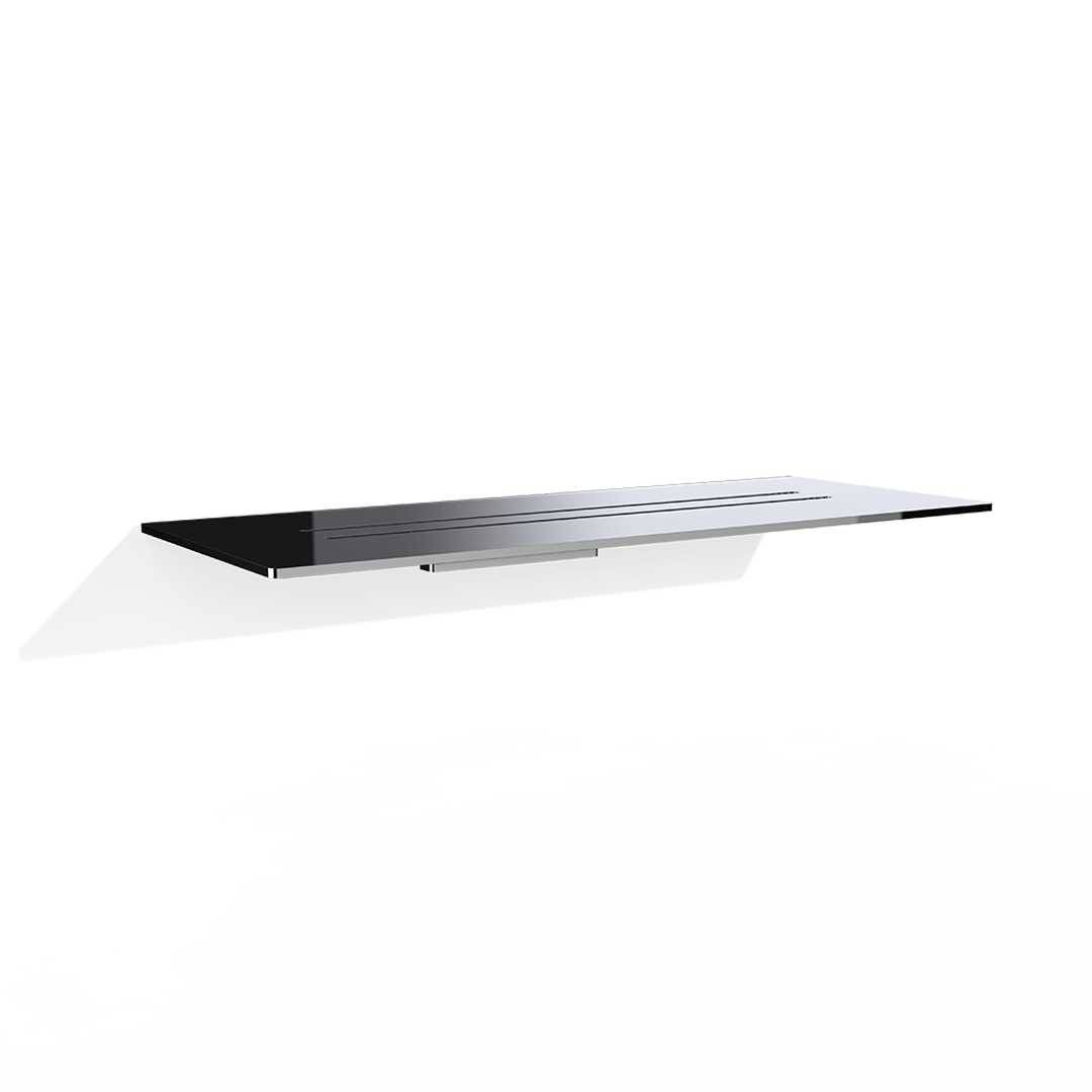 Полочка для душа настенная DECOR WALTHER Mikado MK DA  0523259     2,5 (3 мм) X 30 X 12 см, цвет Dark Metal Matt PVD