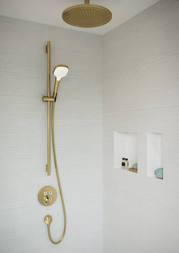 Штанга для душа 90 см Hansgrohe Unica S Puro 28631990 Полированное золото