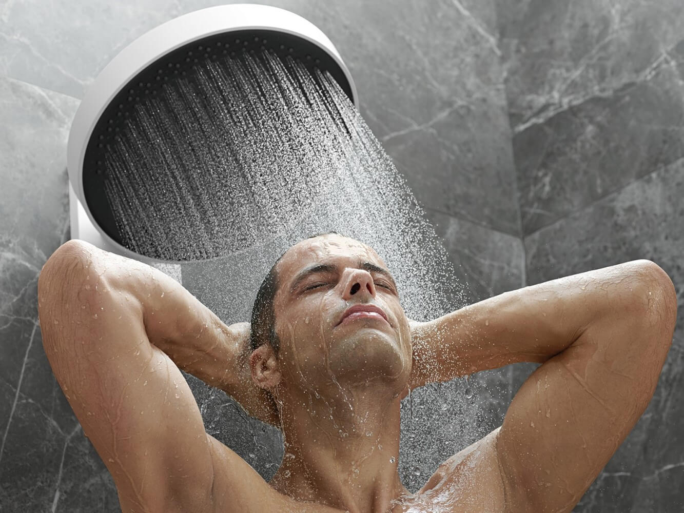 Верхний душ Hansgrohe Rainfinity 250 3jet 26233000 EcoSmart с настенным кронштейном, хром