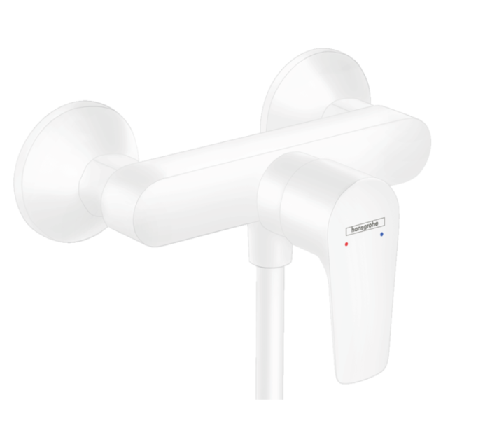 Однорычажный смеситель для душа внешнего монтажа HANSGROHE Talis E 71760700 цвет Белый матовый: