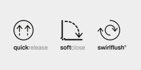 Унитаз напольный GSI PURA 8806F11 630х360 мм, Swirlflush, со сливом в стену, с креплением, цвет Белый глянцевый