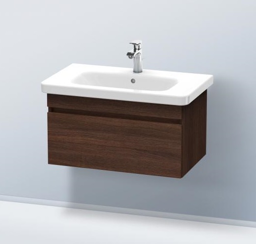 Тумбочка подвесная под раковину Duravit DuraStyle DS 6381 5353 с 1 выдвижным ящиком, каштан тёмный