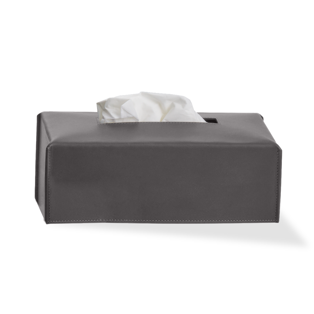 Контейнер для салфеток  DECOR WALTHER (NAPPA KB)  0938093   9 x 24 x 12.5 см, натуральная кожа NAPPA, цвет: дымчато-серый (SMOKE GREY)