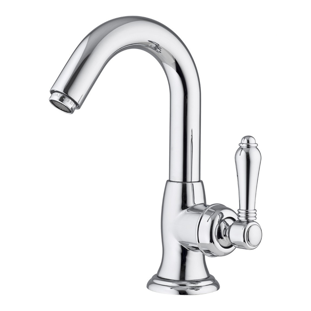 Смеситель однорычажный для раковины NICOLAZZI CINQUANTA 3454CR75C с донным клапаном, c переливом, хром