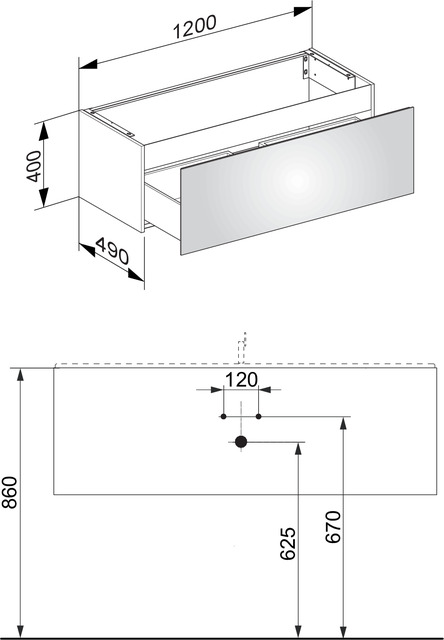 Тумба под умывальник Keuco Plan 32981 110000 корпус лак матовый антрацит, фасад стекло антрацит глянцевый