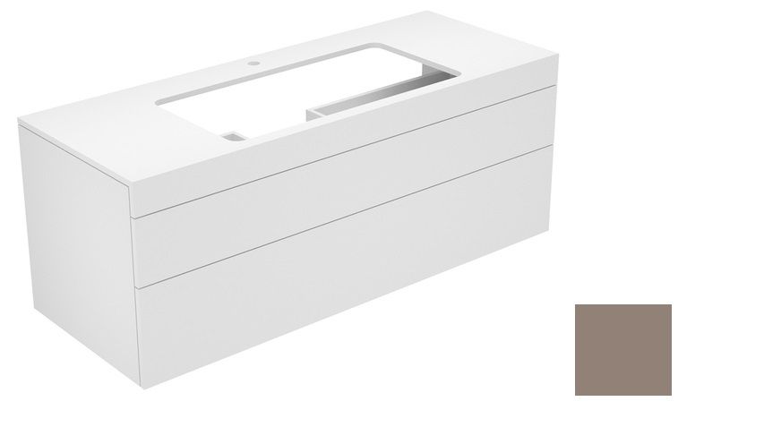 Тумба под умывальник Keuco Edition 400  31583 370100 корпус/фасад структурный лак трюфель