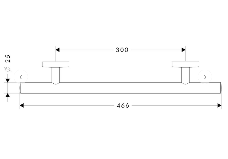 Поручень HANSGROHE LOGIS 40513000 цвет Хром