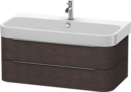 Тумба подвесная под раковину Duravit Happy D.2 H2 6366 72 дуб темный брашированный
