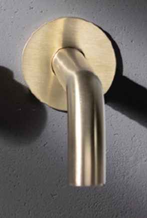 Настенный излив с круглым отражателем ALMAR Universal E098007.MB 240 мм, цвет Чёрный матовый